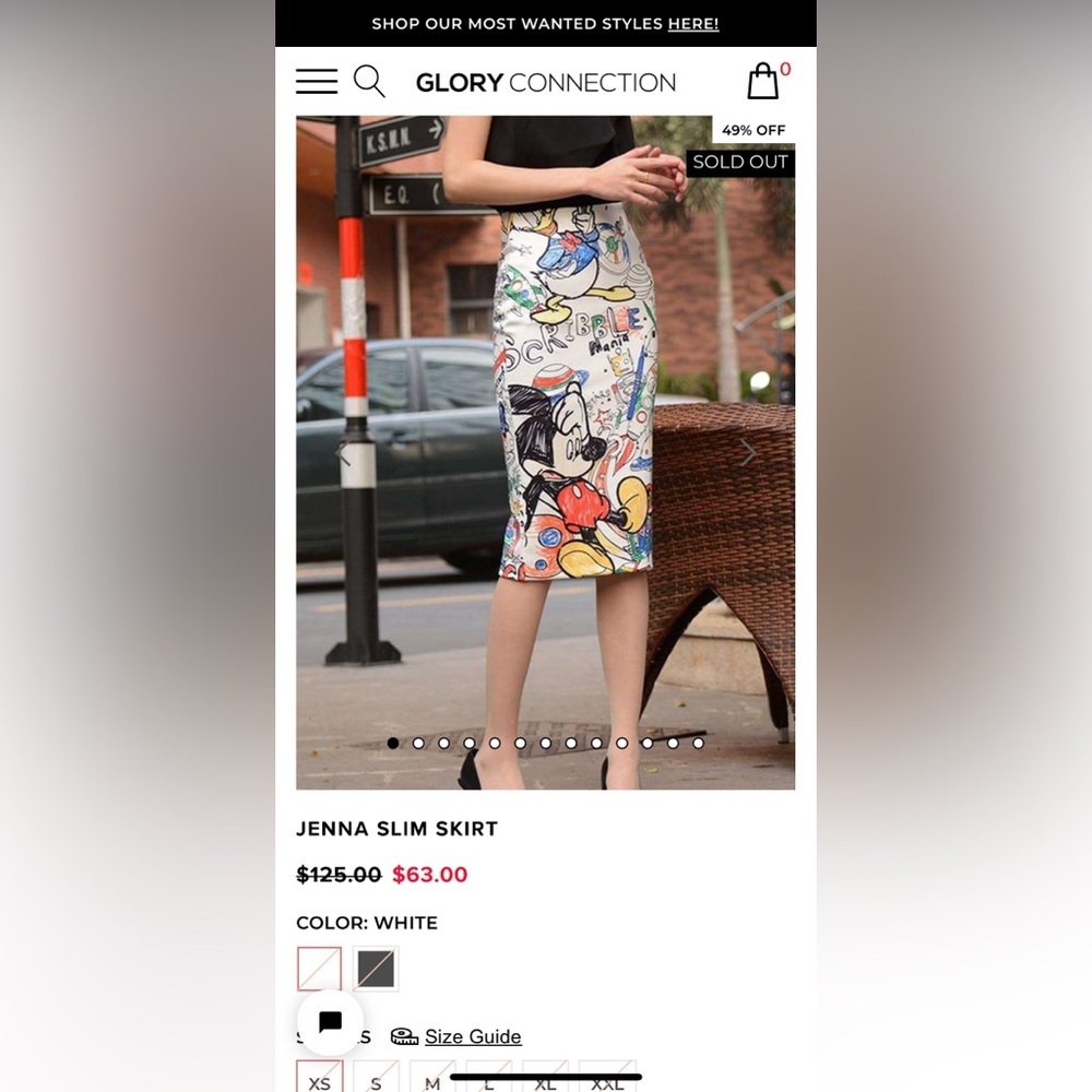 Glory Connection Womens Back Zip Scribble Space P… - image 3